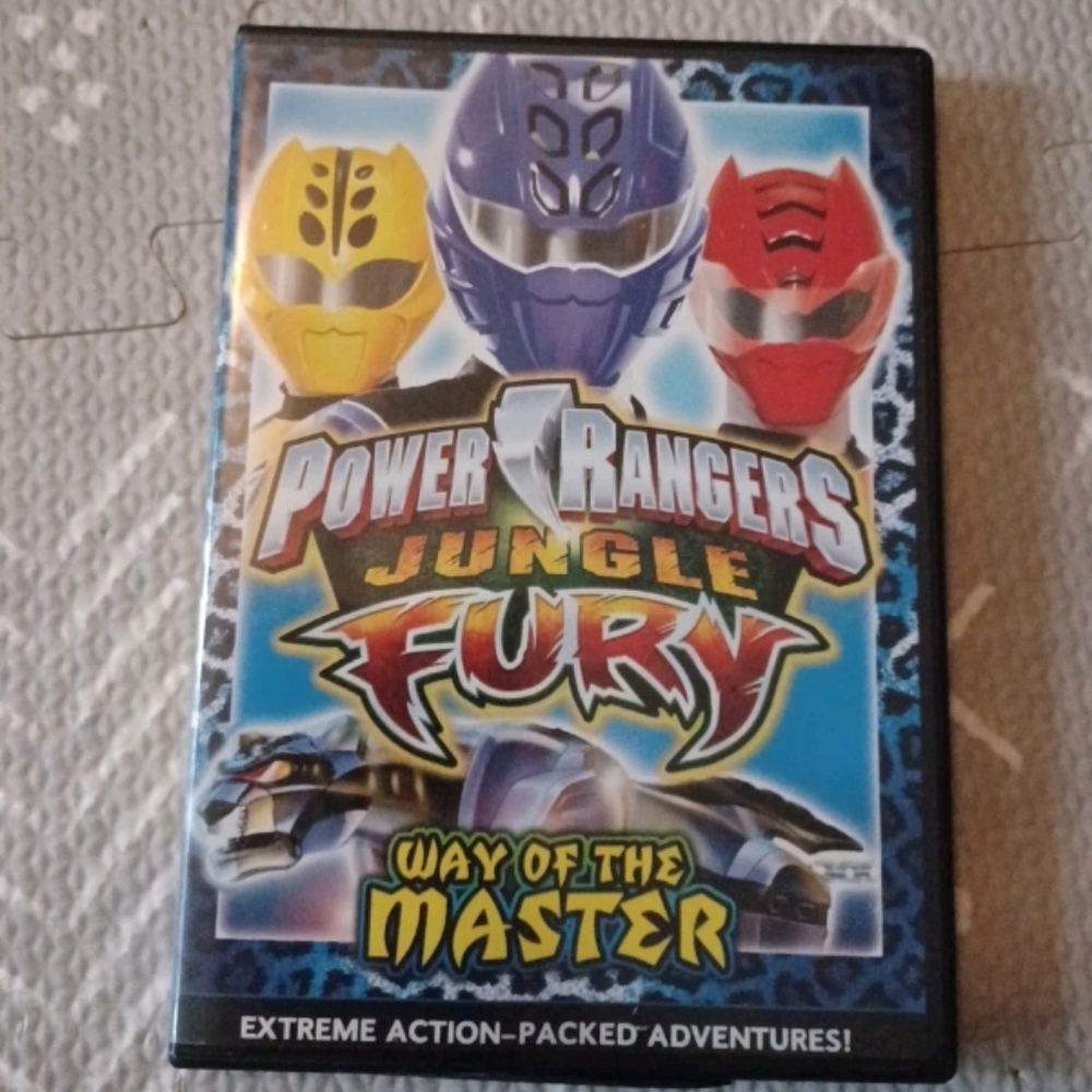 Power Rangers Blue and Yellow Jungle Fury DVD